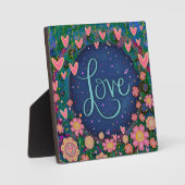 Plaque Photo Motivationnel Inspirationnel Coeurs Aimer Inspirit (Recto)