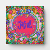 Plaque Photo Motivationnel Trendy Amusement Plutôt Joyeux Inspi (Devant)