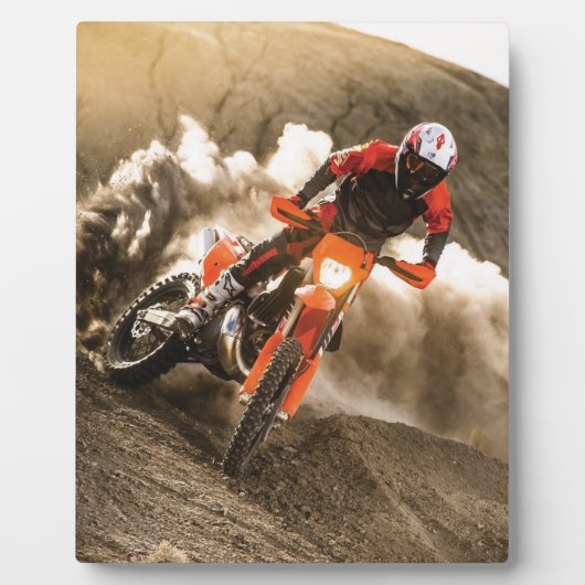 Plaque Photo Motocross Rider (Devant)