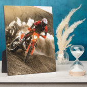 Plaque Photo Motocross Rider (Côté)