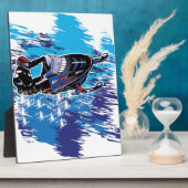 Plaque Photo Motoneige cool (Côté)