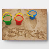 Plaque Photo Mots De Sable De Plage (Devant)