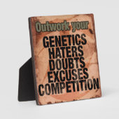 Plaque Photo Mots Inspirationnels - Plan - Motivation (Recto)