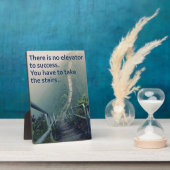 Plaque Photo Mots Motivationnels - Pas D'Ascenseur Pour Réussir (Côté)
