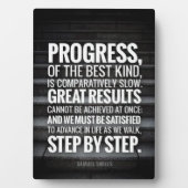 Plaque Photo Mots Motivationnels - Progrès (Devant)