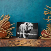 Plaque Photo Mots Motivationnels - Restez Faim. Fête du succès (Côté)