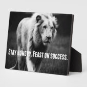 Plaque Photo Mots Motivationnels - Restez Faim. Fête du succès (Côté)