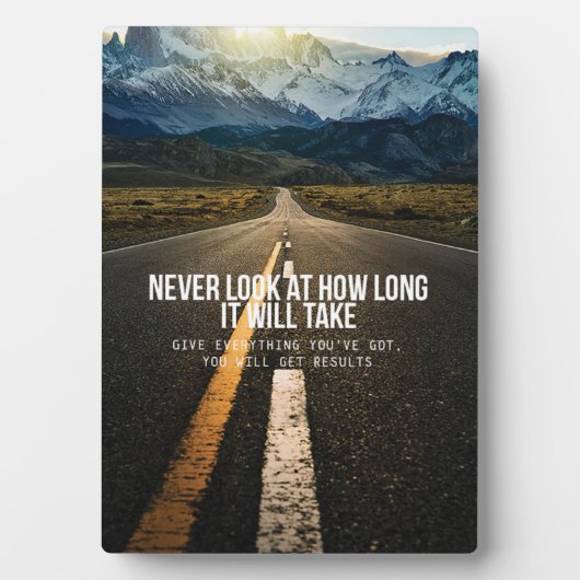 Plaque Photo Mots Motivationnels - Résultats (Devant)