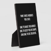 Plaque Photo Mots Motivationnels - Trouvez Trois Hobbies Vous A (Côté)