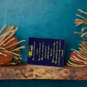 Plaque Photo Mots ...Plaque (Côté)