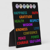 Plaque Photo Mots positifs (Côté)