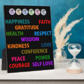 Plaque Photo Mots positifs (Côté)