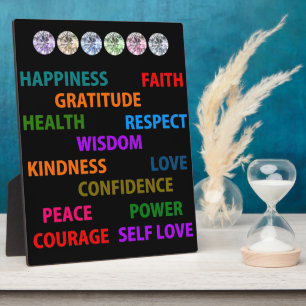 Plaque Photo Mots positifs