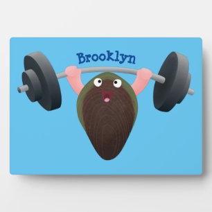 Plaque Photo Moule amusante travaillant sur l'illustration de d