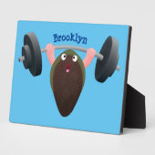 Plaque Photo Moule amusante travaillant sur l'illustration de d (Côté)