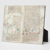 Plaque Photo Ms 235 f.32 & 33 Géométrie, d'un "Traite d'Astron" (Côté)