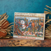 Plaque Photo Ms Fr 5054 f.11 La bataille d'Agincourt, 1415, pou (Côté)