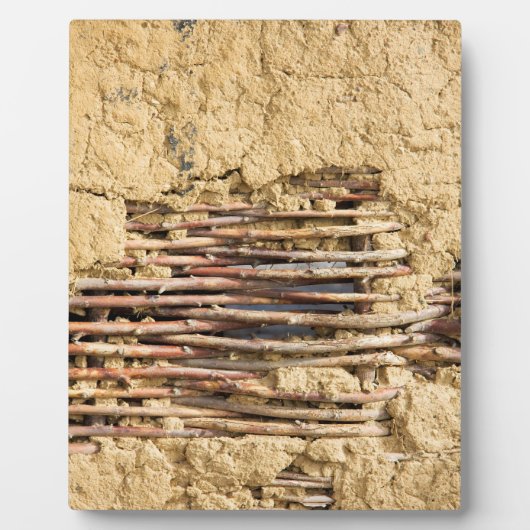 Plaque Photo Mud and wattle wall (Devant)