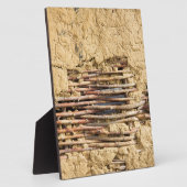 Plaque Photo Mud and wattle wall (Côté)