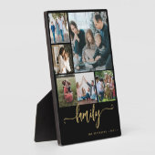 Plaque Photo Multi photo collage famille script moderne keepsar (Côté)