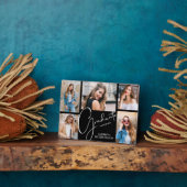 Plaque Photo Multi Photo sur Black Graduation Keepsaké (Côté)