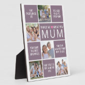 Plaque Photo Mum Things We Love About You Photo Collage (Côté)