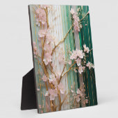 Plaque Photo Mur de fleurs de cerisiers (Côté)