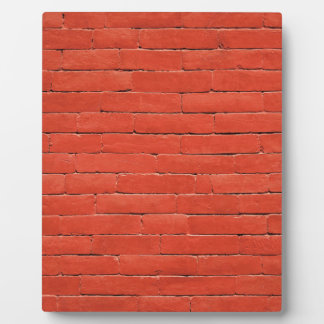 Plaque Photo Mur rouge orange