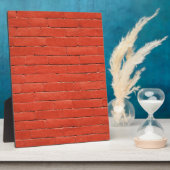 Plaque Photo Mur rouge orange (Côté)