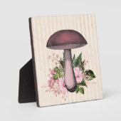 Plaque Photo Mushroom et compilation florale (Recto)