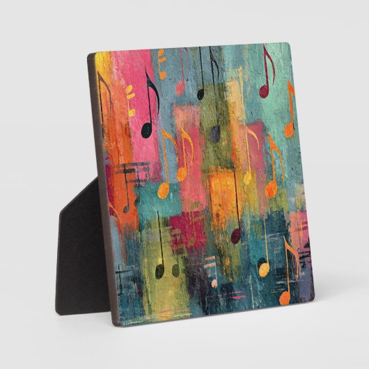 Plaque Photo Musical Theme Abstract Art (Recto)
