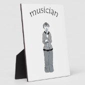 Plaque Photo musicien (Côté)