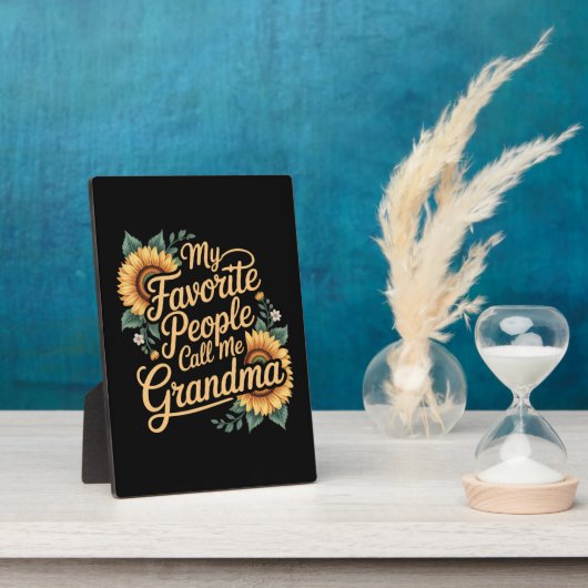 Plaque Photo My Favorite People Call Me Grandma Mother's Day (Côté)