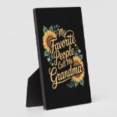 Plaque Photo My Favorite People Call Me Grandma Mother's Day (Côté)