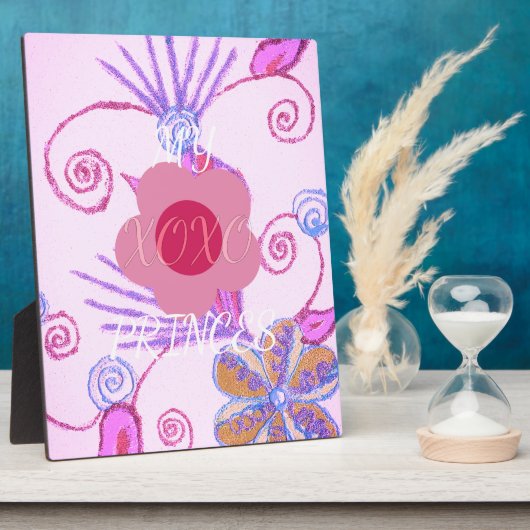 Plaque Photo My Little Princess : Baby Pink Vector Inspirationa (Côté)