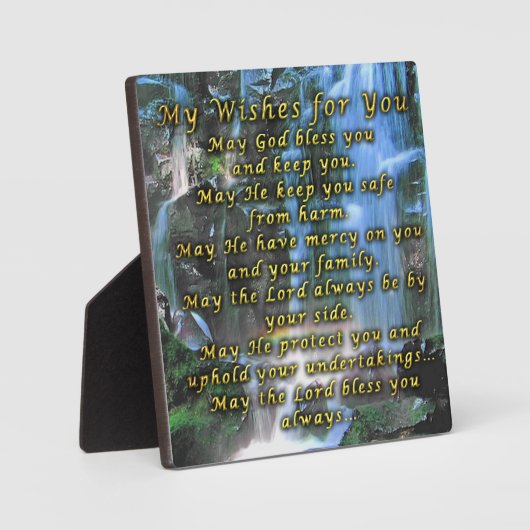 Plaque Photo My Wishes For You (Recto)