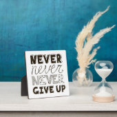 Plaque Photo N'abandonne jamais (Insitu)