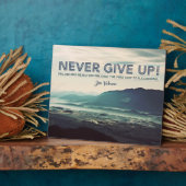 Plaque Photo N'abandonne jamais (Côté)