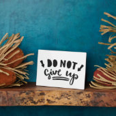 Plaque Photo N'abandonne pas (Côté)