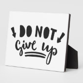 Plaque Photo N'abandonne pas (Côté)