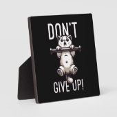 Plaque Photo N'abandonnez pas - Mignonne entraînement de chat M (Recto)