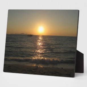 Plaque Photo Naklua Beach Sunset .. Pattaya, Chonburi, Thaïland