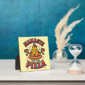 Plaque Photo Namaste for the Pizza - Funny Yoga (Insitu)