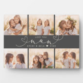 Plaque Photo Nan Modern Heart Script Photo Collage Love (Devant)
