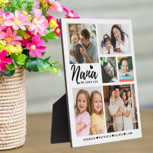 Plaque Photo Nana We Love You Grandkids Noms Photo Collage