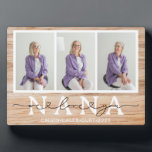 Plaque Photo Nana We Love You Heart Script 3 Photo Gift<br><div class="desc">Nana We Love You Heart Script 3 Photo Plaque cadeau parfait pour votre nana ou grand-mère à l'occasion de son anniversaire ou pour le jour de la mère.</div>