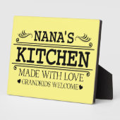 Plaque Photo Nana's Kitchen word art (Côté)