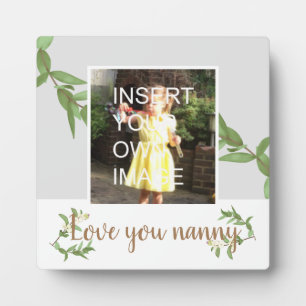 Plaque Photo Nanny grand-mère amour
