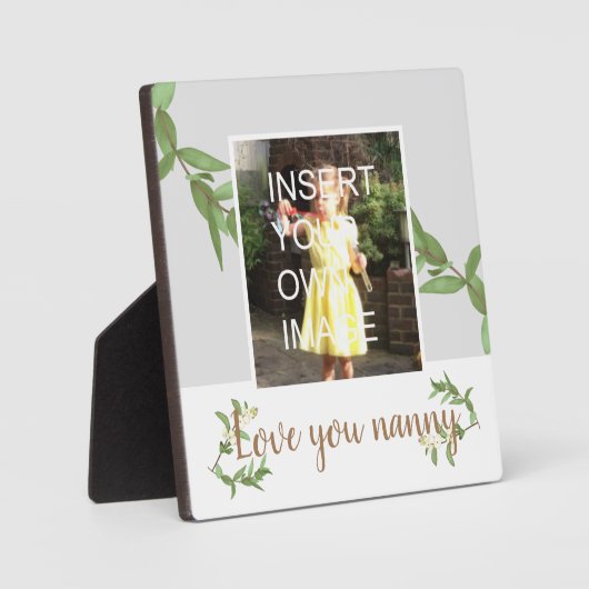 Plaque Photo Nanny grand-mère amour (Recto)