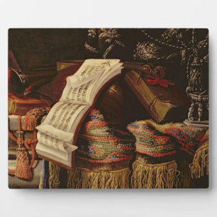 Plaque Photo Nature morte avec un livre de partitions